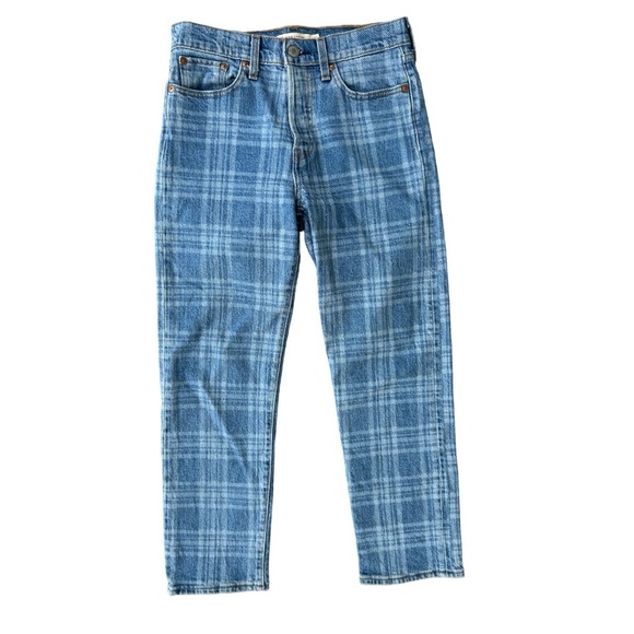 Levi's Denim - Levi’s women’s retro Plaid Wedgie Fit Straight cropped  Jeans size 26